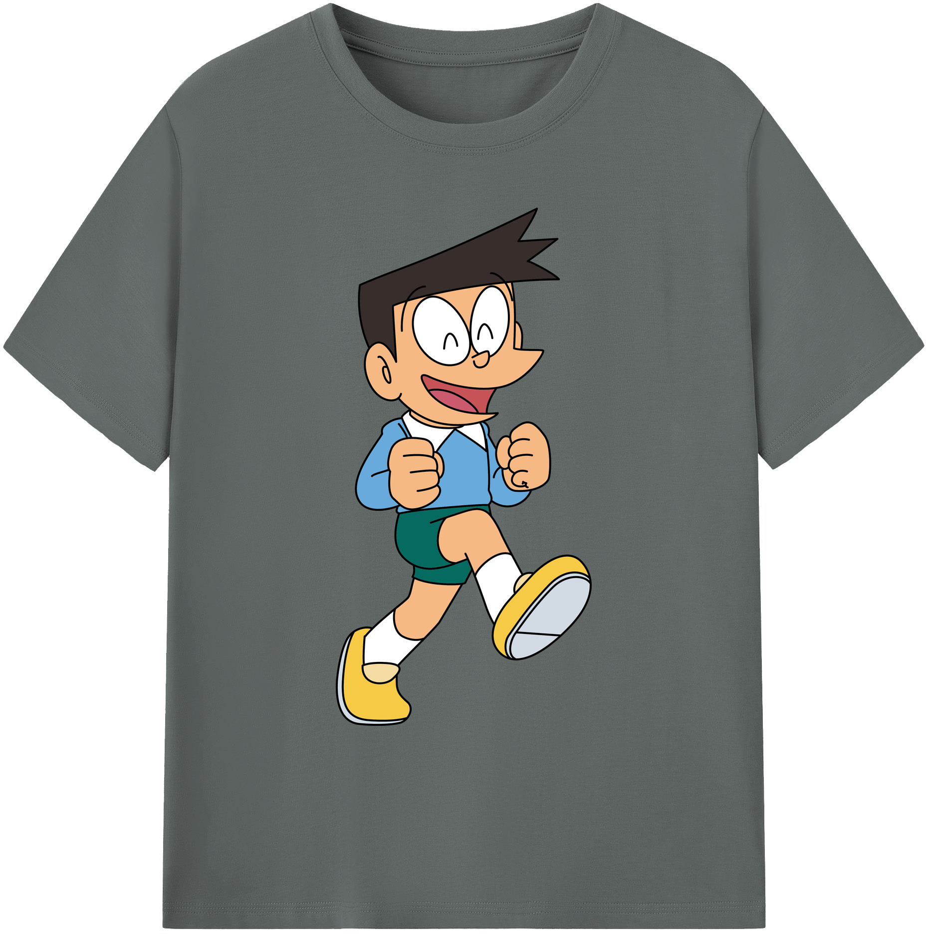 （画像用） ドラえもん 骨川 スネ夫 Doraemon Honekawa Suneo 綿100％ メンズ半袖Tシャツ｜肌触りやわらか＆通気性